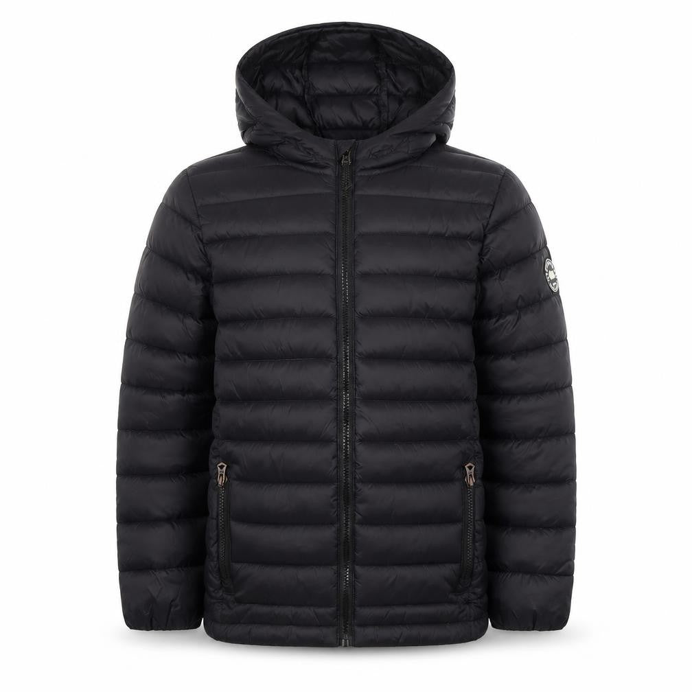 SoulCal & Co Boys Black Hooded Puffer Jacket 11-12 Years Quilted Full Zip