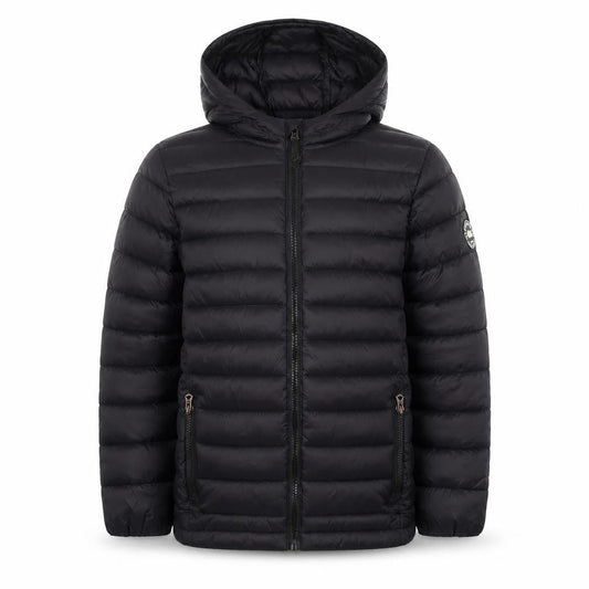 SoulCal & Co Boys Black Hooded Puffer Jacket 11-12 Years Quilted Full Zip