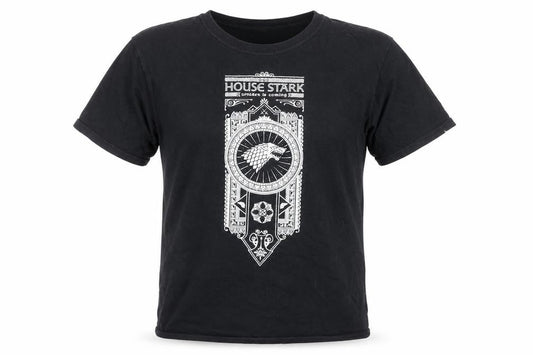 Gildan Men's Black House Stark Game of Thrones Cotton T-Shirt Size L