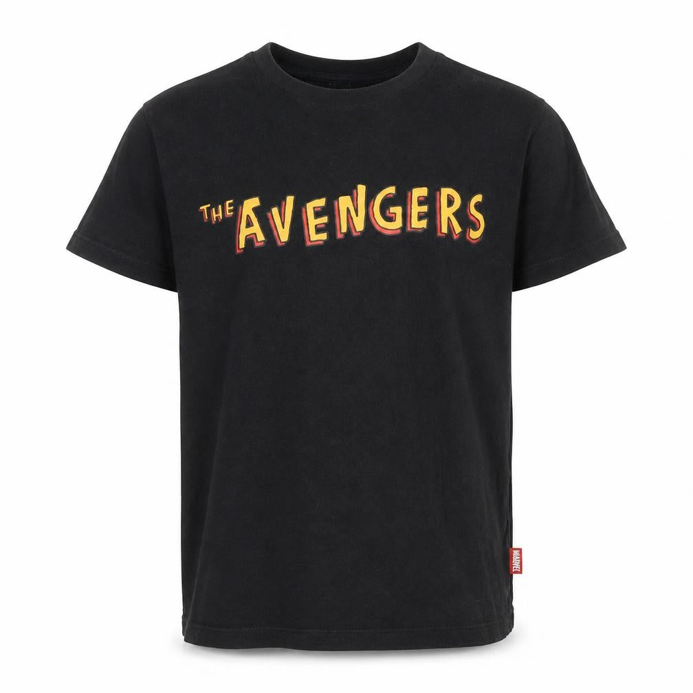 Uniqlo Kids Marvel Avengers Black Short Sleeve T-Shirt 11-12 Years