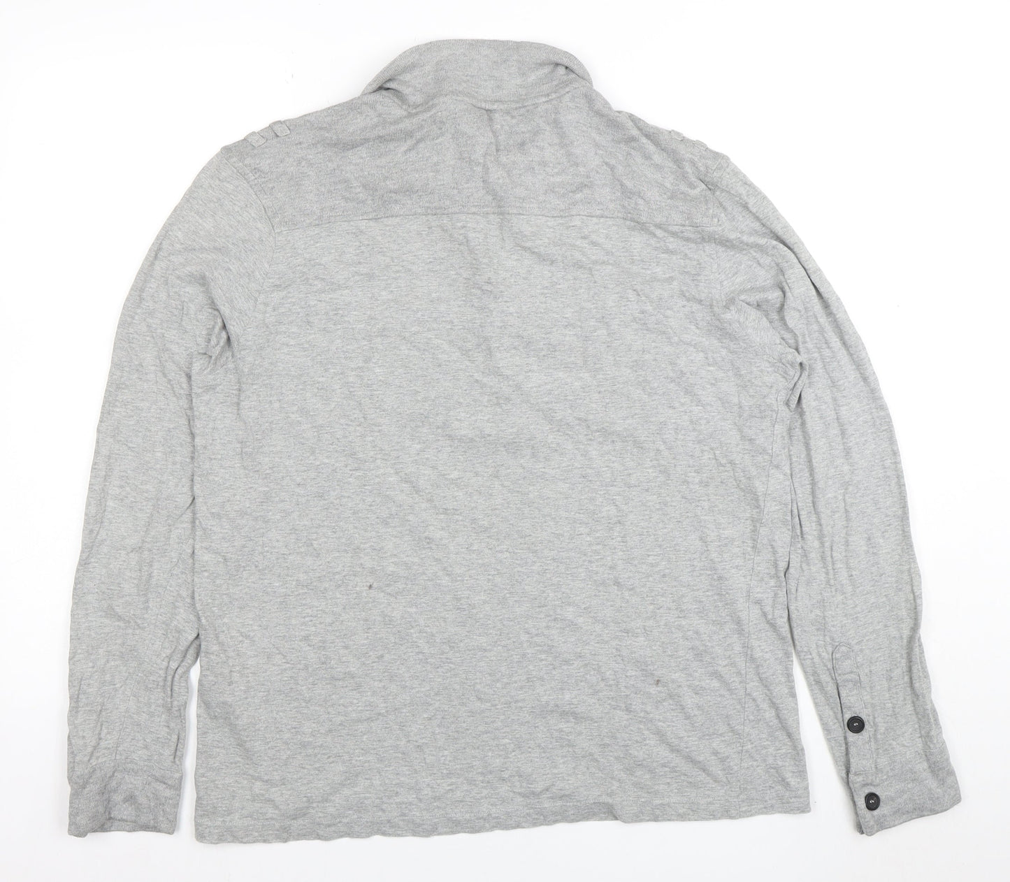 Ted Baker London Grey Long Sleeve Polo Shirt Size S Men’s Casual