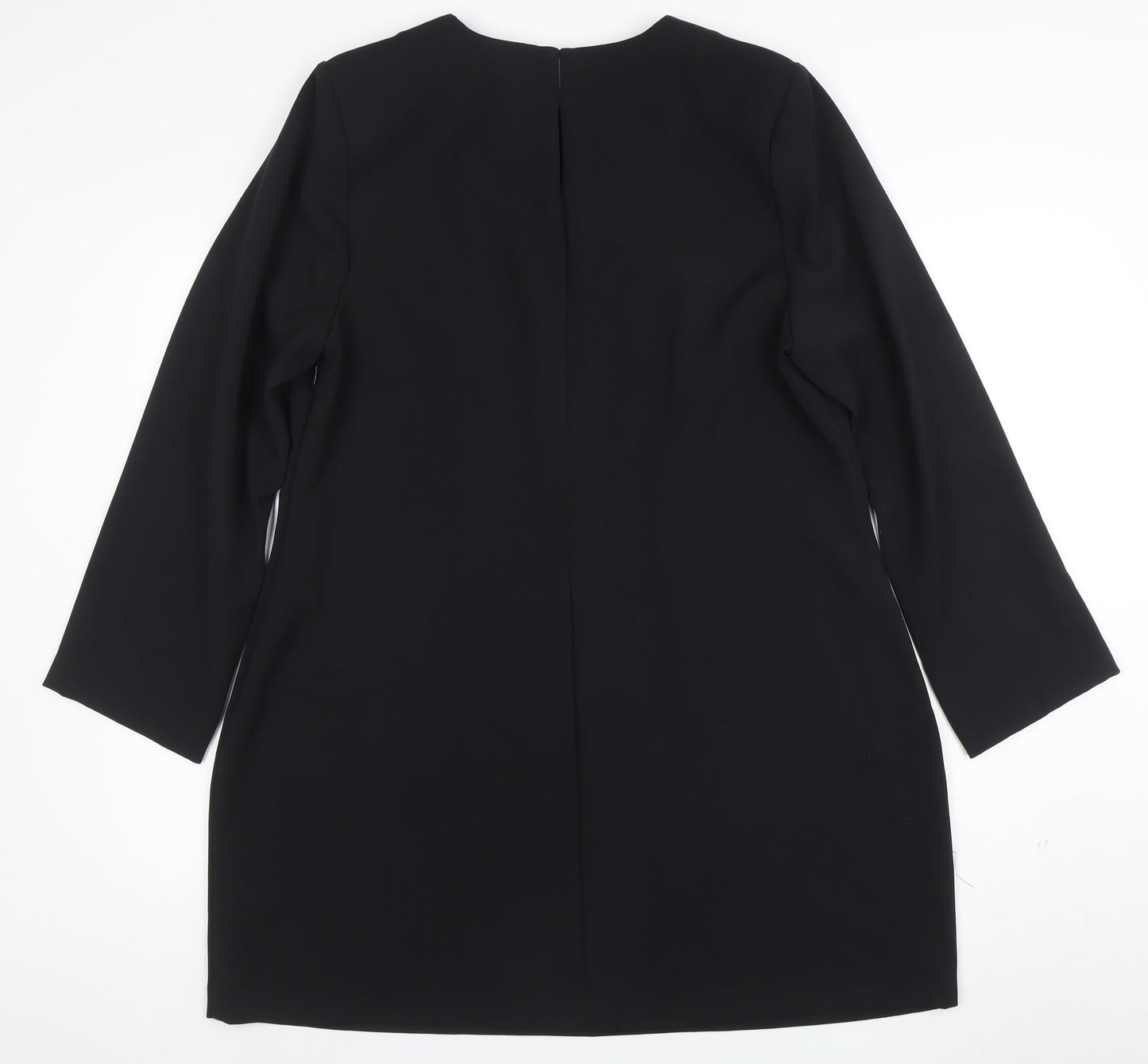 Marks and Spencer Women Black Size 20 Shift Knee Length Dress