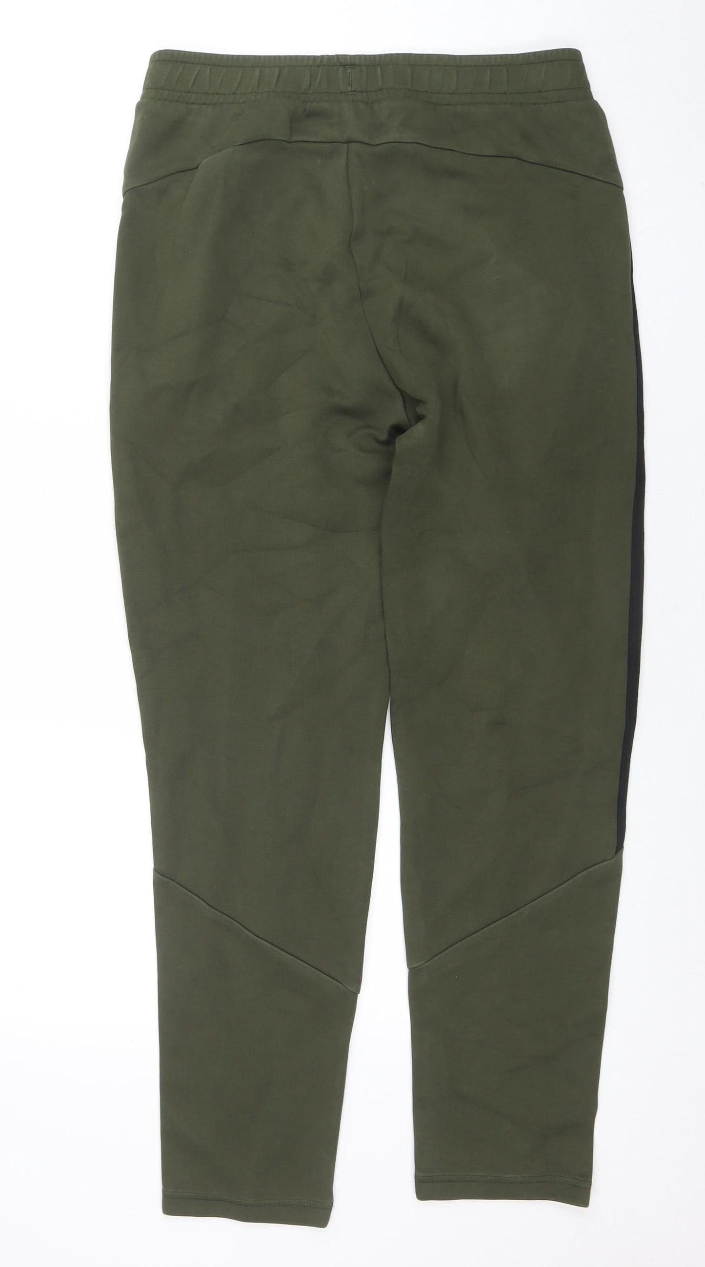 Puma Men Green Jogger Trousers Size M Regular Fit Activewear