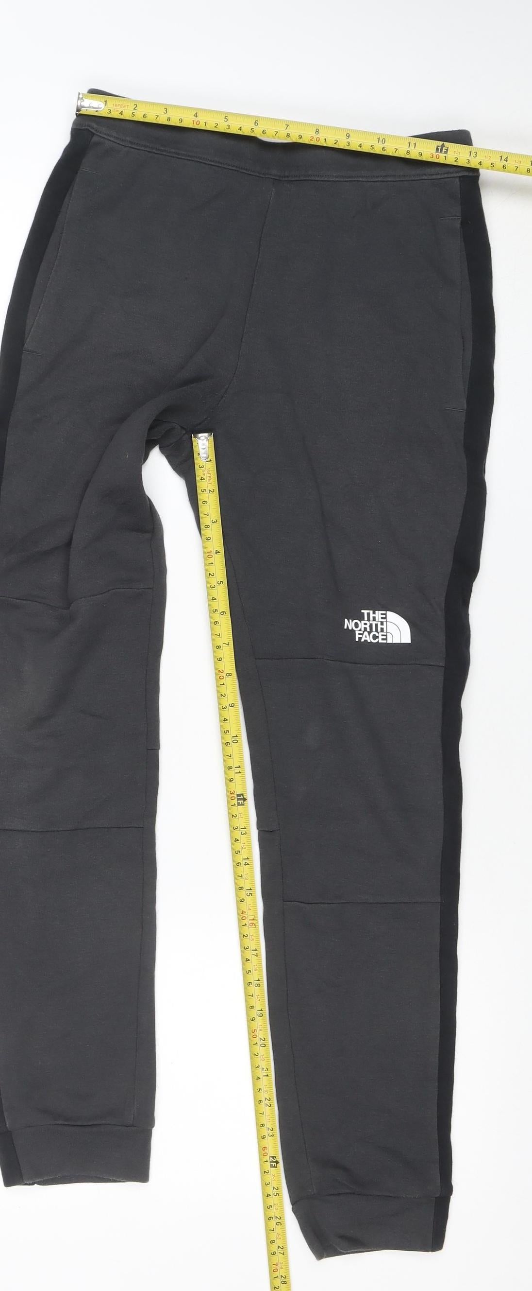 The North Face Boys Black L Jogger Sweatpants Cotton Blend
