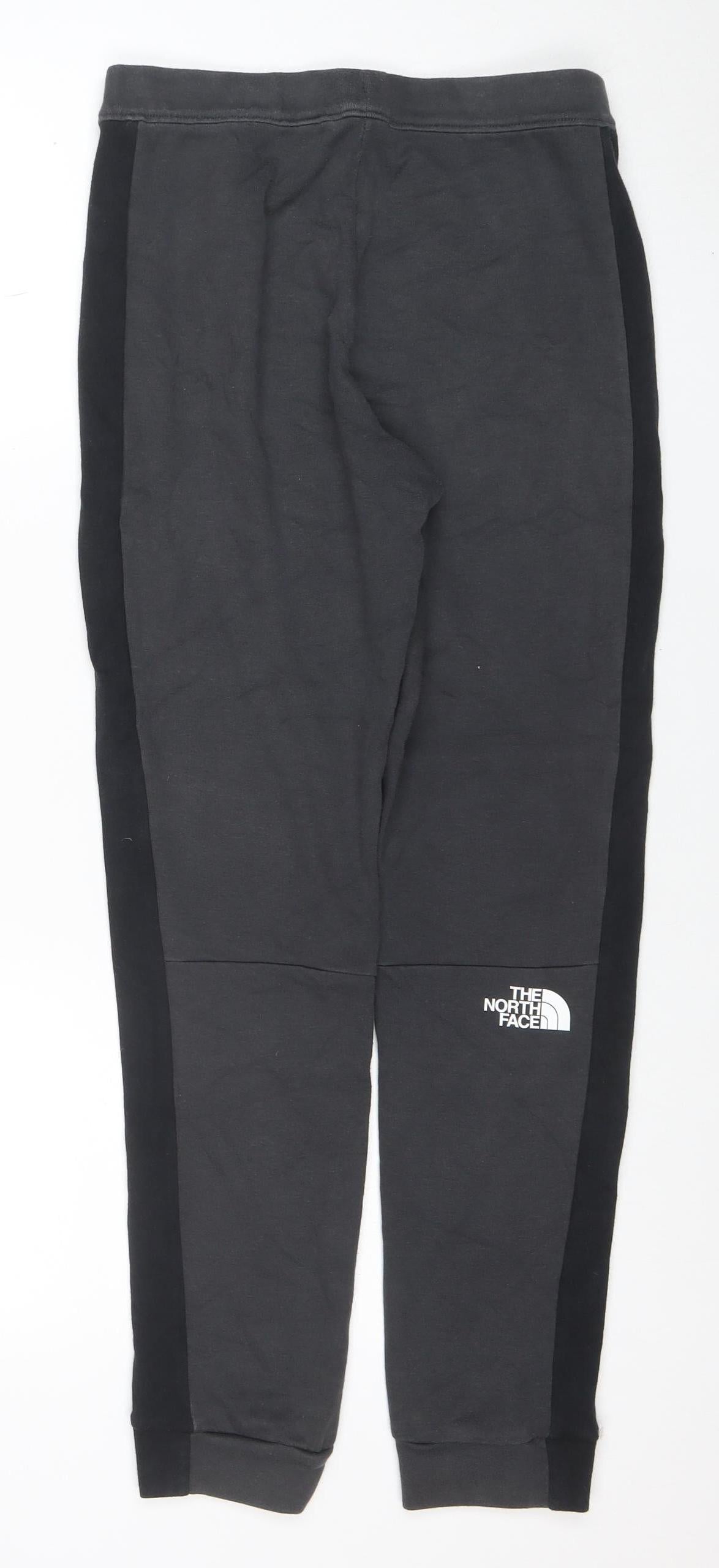 The North Face Boys Black L Jogger Sweatpants Cotton Blend