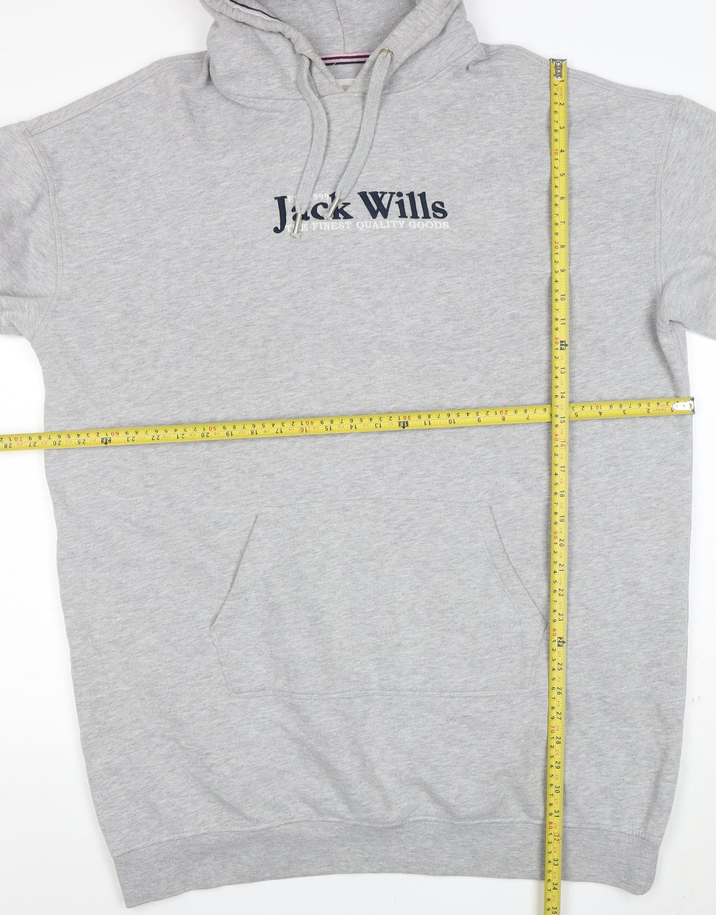 Jack Wills Womens Grey Size 12 Pullover Hoodie Sweatshirt