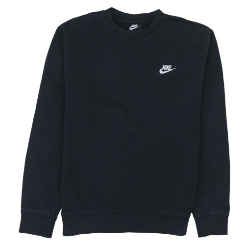 Nike Men's Black Crew Neck Pullover Sweatshirt Regular Fit M