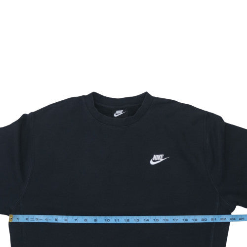 Nike Men's Black Crew Neck Pullover Sweatshirt Regular Fit M