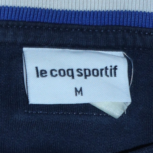 Le Coq Sportif Men's Blue Crew Neck Embroidered Rugby Sweatshirt M
