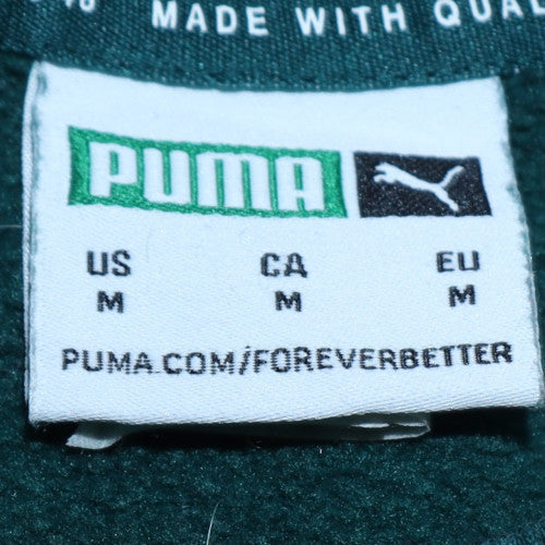 Puma Boys Teal Blue Crew Neck Sweatshirt M Cotton Logo Pullover