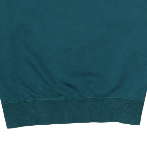 Puma Boys Teal Blue Crew Neck Sweatshirt M Cotton Logo Pullover