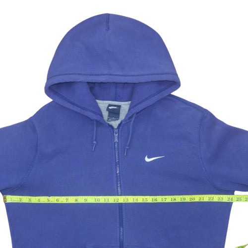 Nike Men's Blue Full Zip Hoodie L Fleece Sweatshirt