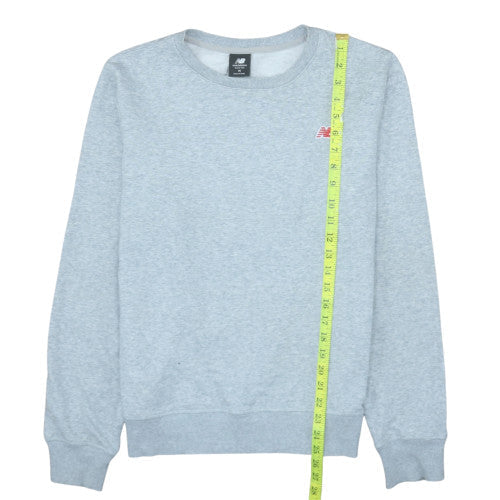 New Balance Men's Grey Crew Neck Pullover Sweatshirt M