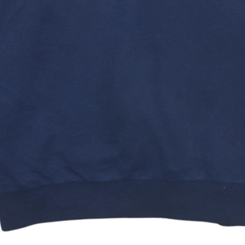 FILA Boys Blue Red 1/2 Zip Pullover Hoodie 13-15 Years Cotton Blend