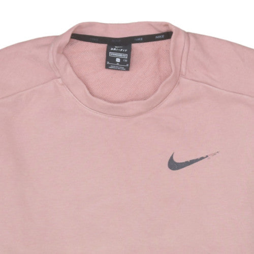 Nike Women’s Pink Dri-Fit Sweatshirt M Standard Fit Pullover