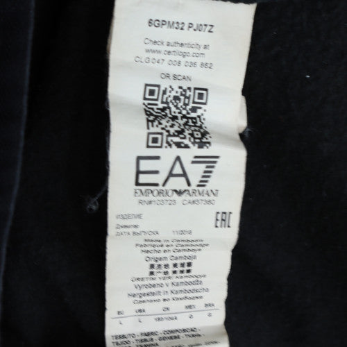 Emporio Armani EA7 Men's Black Full Zip Hoodie Size M