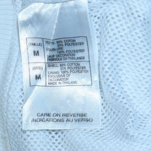 Disney Women White Mickey Full Zip Hoodie Size M Cotton Blend