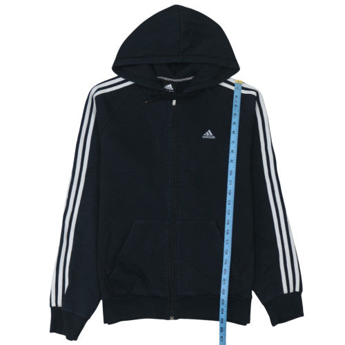 Adidas Men's Black Full Zip Hoodie Medium Performance Essentials