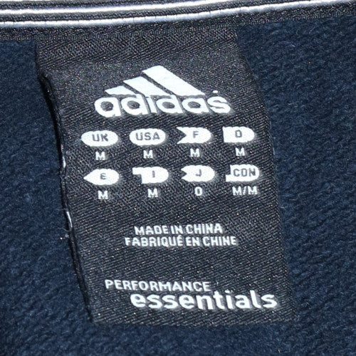 Adidas Men's Black Full Zip Hoodie Medium Performance Essentials