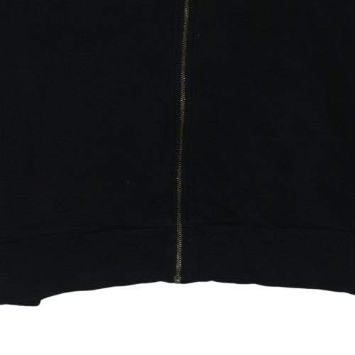 Puma Men's Black XL Full Zip Hoodie with Logo Detail