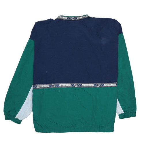 T/ART Men's XL Blue Green 90s Retro Windbreaker Jacket