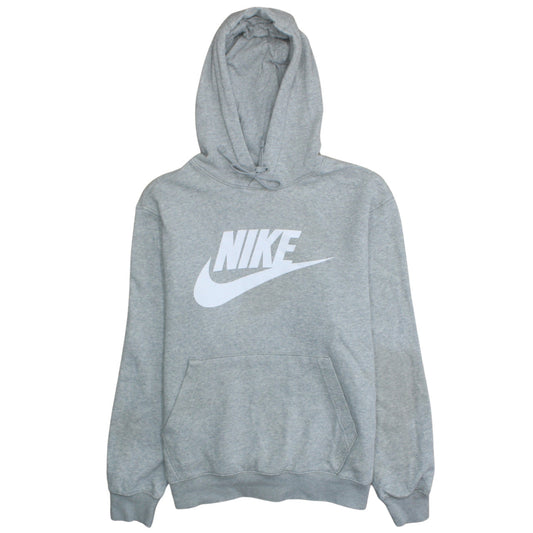 Nike Men's Grey Pullover Hoodie Medium Sport Graphic Fleece