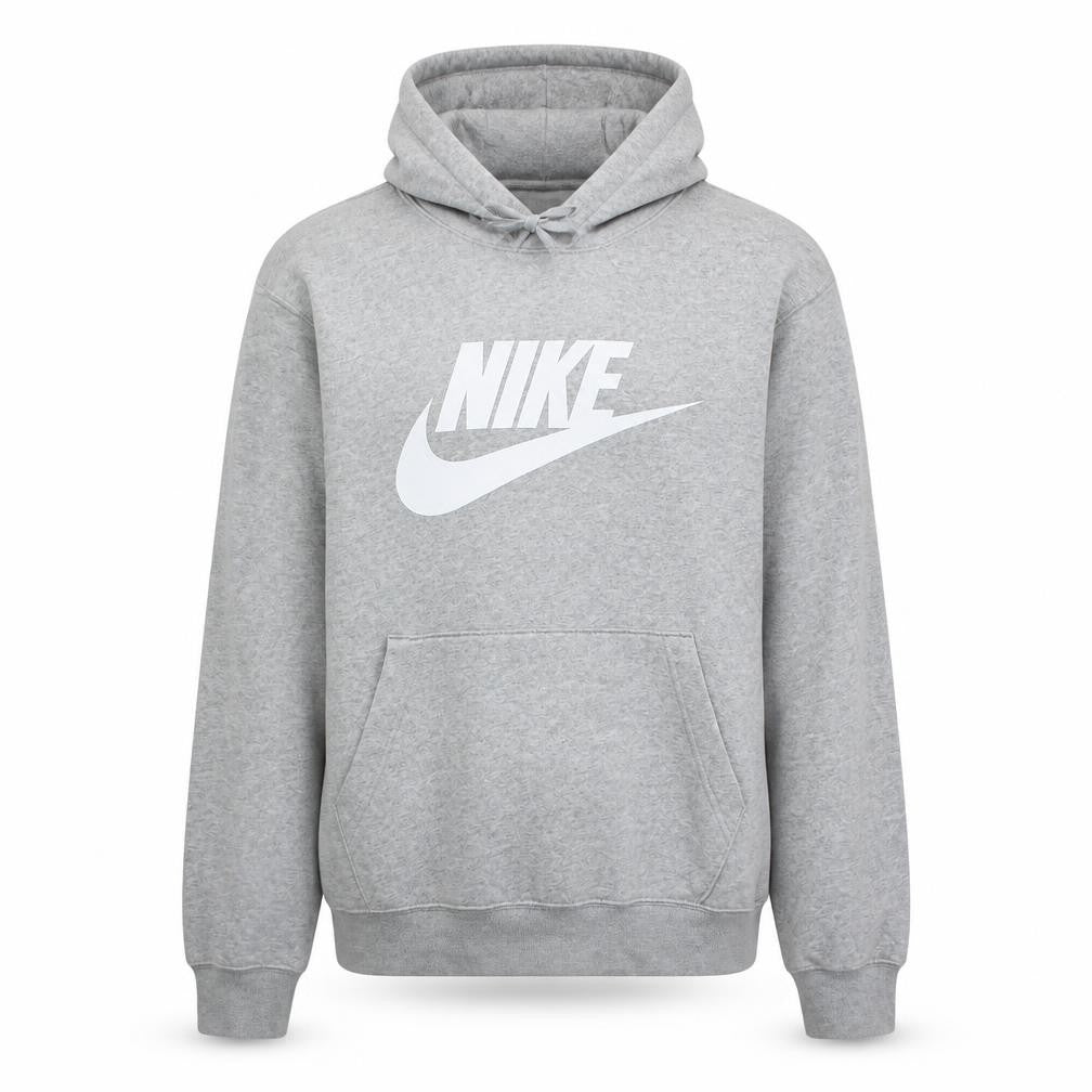 Nike Men's Grey Pullover Hoodie Medium Sport Graphic Fleece