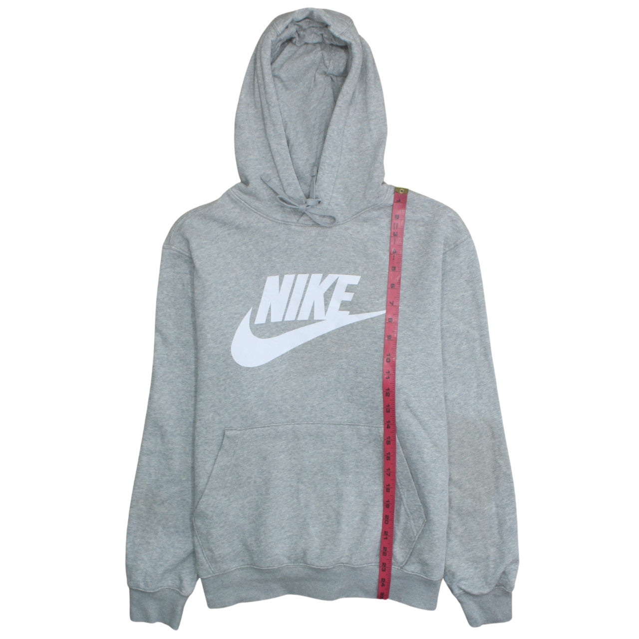 Nike Men's Grey Pullover Hoodie Medium Sport Graphic Fleece