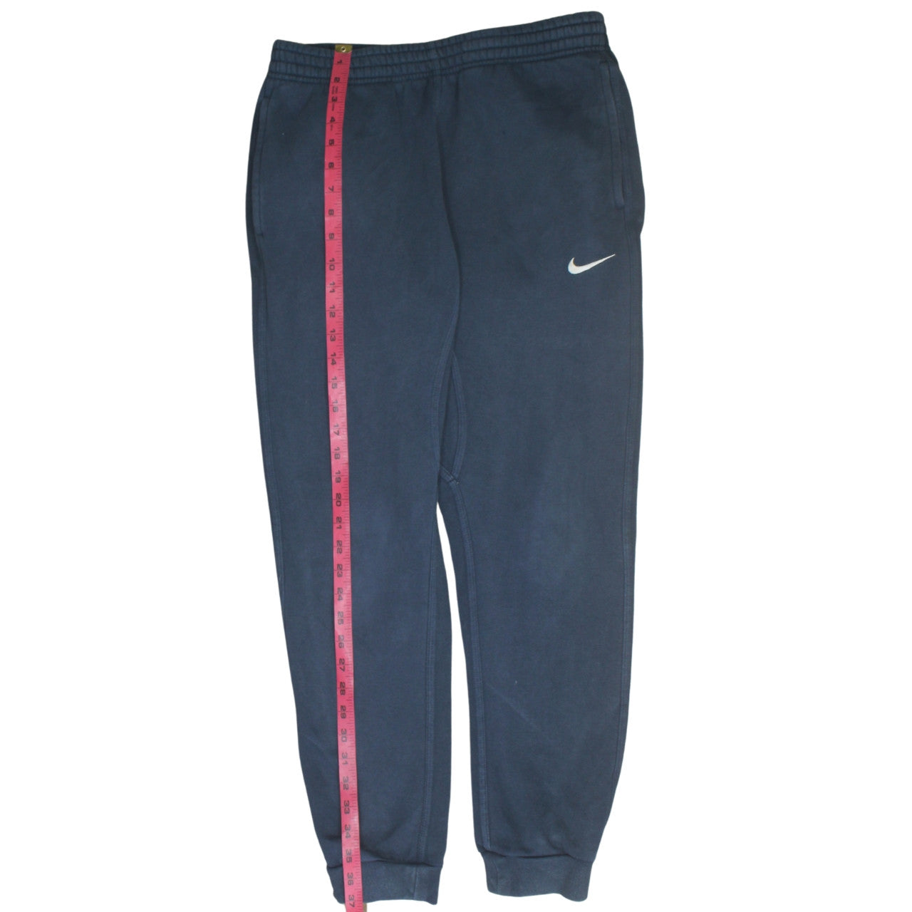 Nike Mens Blue Fleece Sweatpants Medium Regular Fit Tapered Joggers