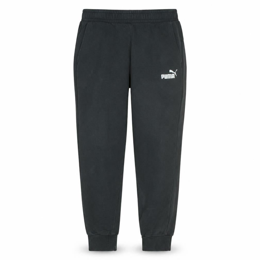 Puma Men Black Jogger Trousers L Regular Fit Elastic Waist Pocketed