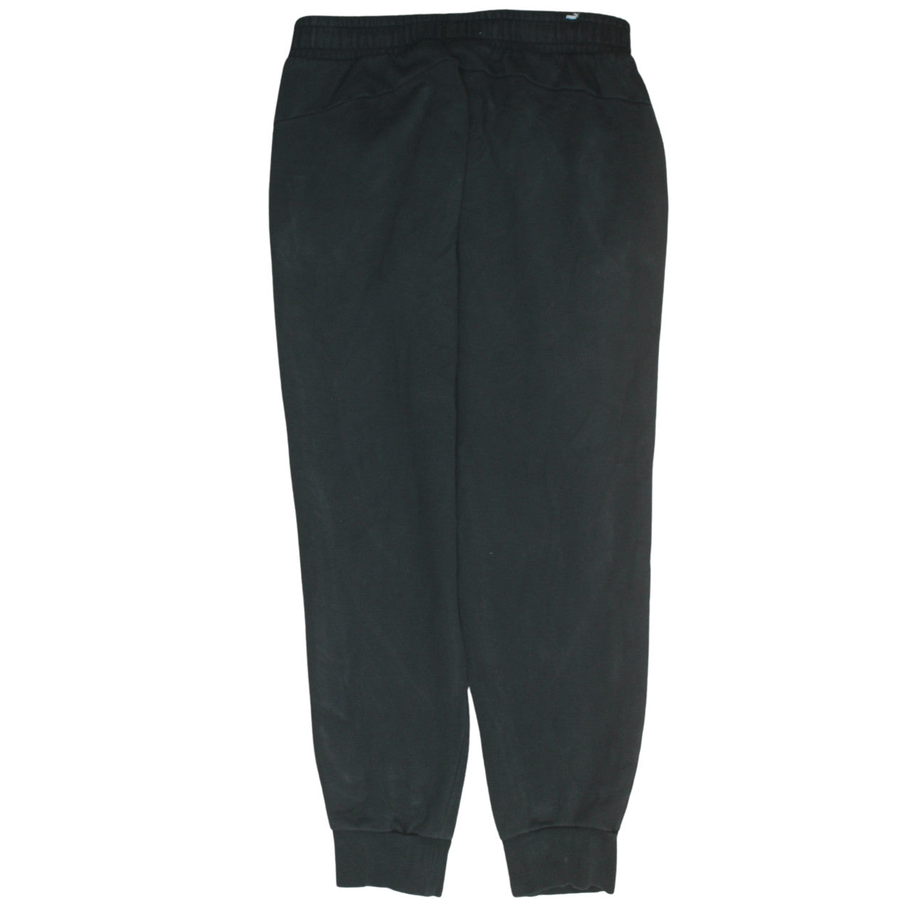 Puma Men Black Jogger Trousers L Regular Fit Elastic Waist Pocketed