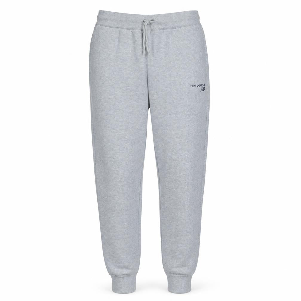 New Balance Men Grey XL Jogger Sweatpants Cuffed Drawstring