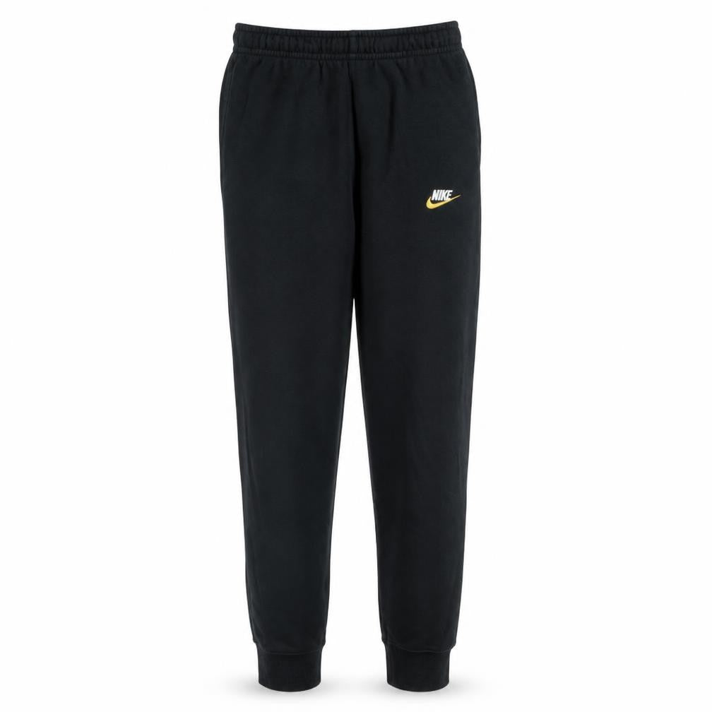 Nike Men Black Jogger Sweatpants S Elastic Waist Fleece Tapered