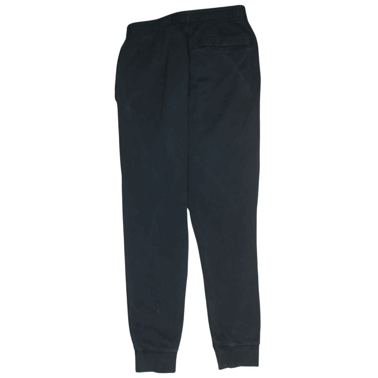 Nike Men Black Jogger Sweatpants S Elastic Waist Fleece Tapered