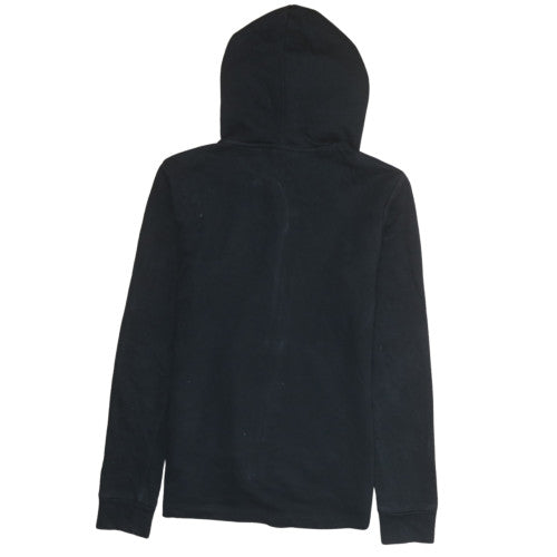 Puma Womens Black XS Full Zip Hoodie Sweatshirt Cotton Blend