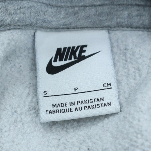 Nike Men's Grey Small Pullover Hoodie Sports Fleece Sweatshirt