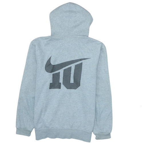 Nike Mens Grey Full Zip Hoodie M Sports Fleece Sweatshirt