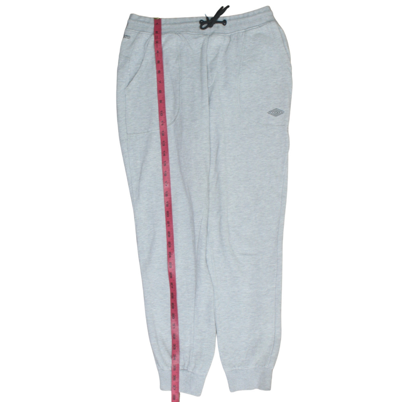 Umbro Men's Grey Jogger Sweatpants L Regular Fit Elastic Waist