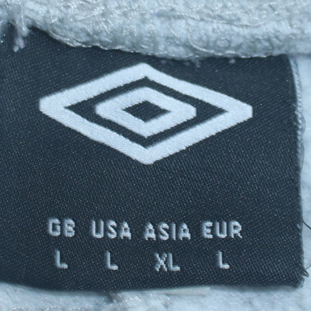 Umbro Men's Grey Jogger Sweatpants L Regular Fit Elastic Waist