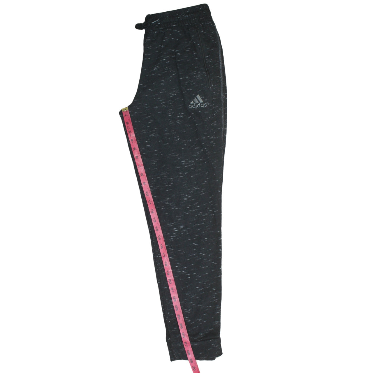 Adidas Men’s Black Cotton Blend Jogger Trousers M Regular Fit