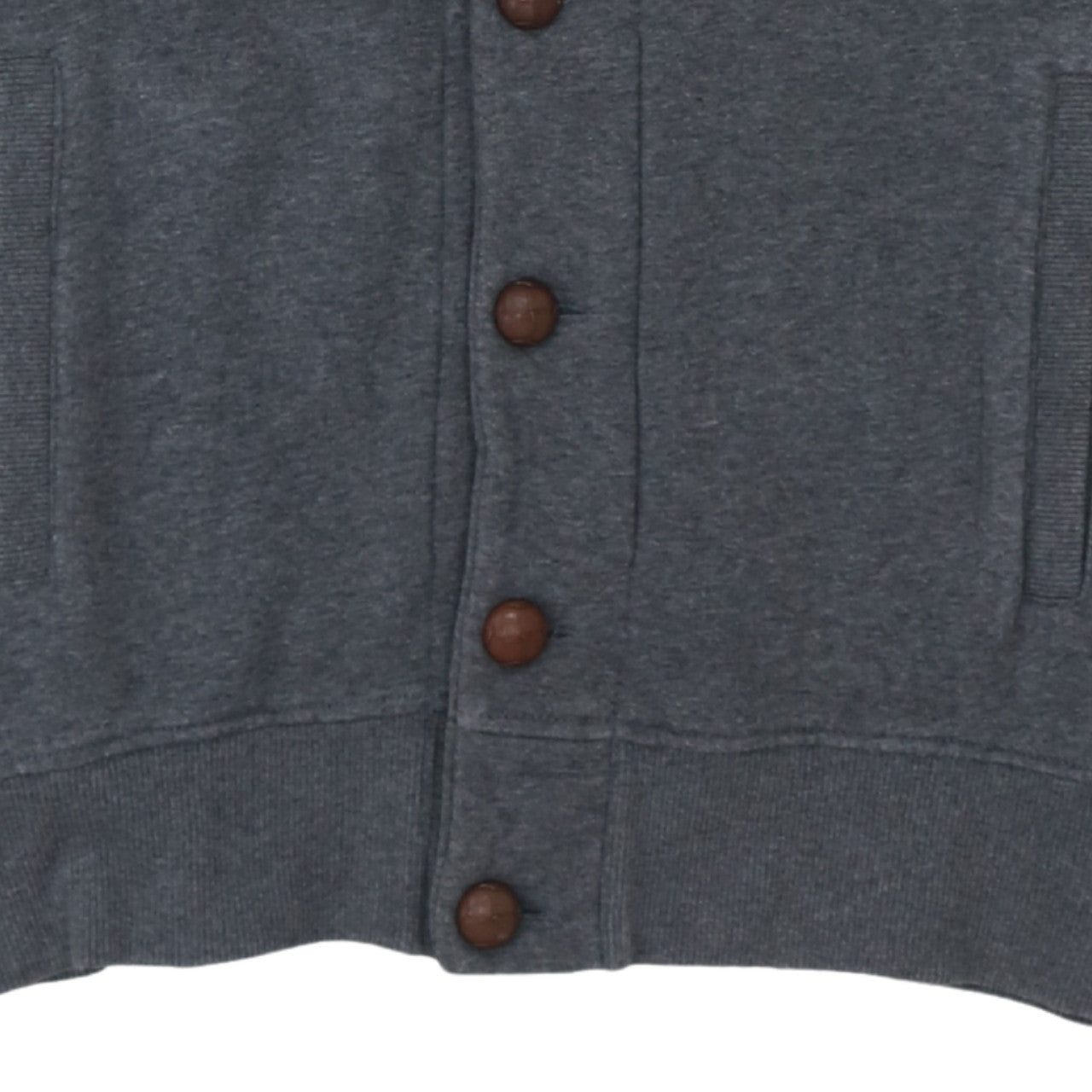 Fred Perry Men's Grey Button Cardigan Sweatshirt M