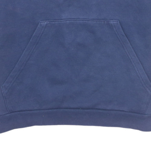 Puma Boys Blue Hoodie Short Sleeve Pullover Cotton Blend 12 Years