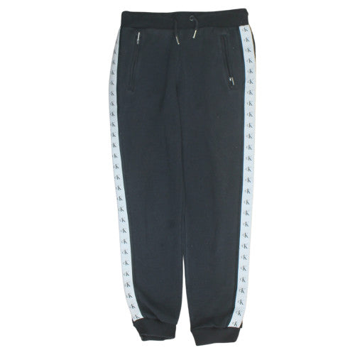 Calvin Klein Jeans Men's Black Logo Jogger XS Fleece Sweatpants