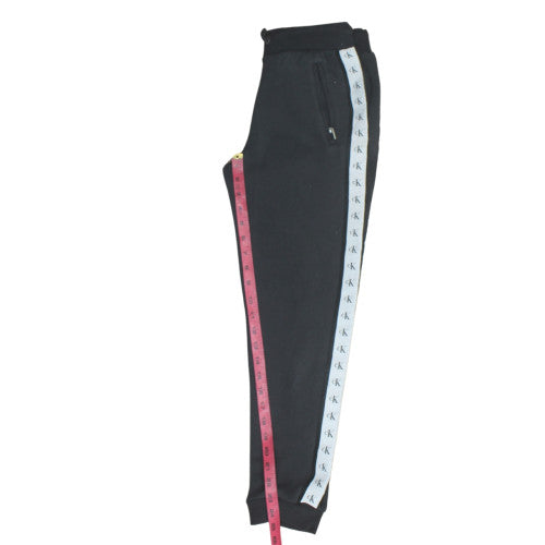 Calvin Klein Jeans Men's Black Logo Jogger XS Fleece Sweatpants