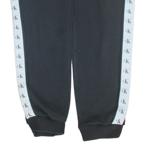 Calvin Klein Jeans Men's Black Logo Jogger XS Fleece Sweatpants