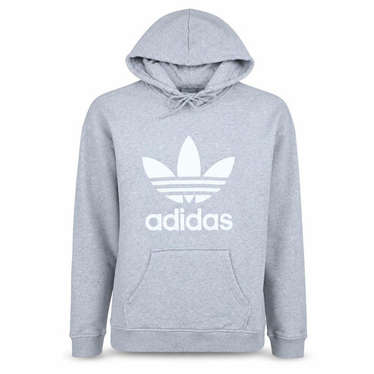 Adidas Women Grey Size 12 Pullover Hoodie Sweatshirt