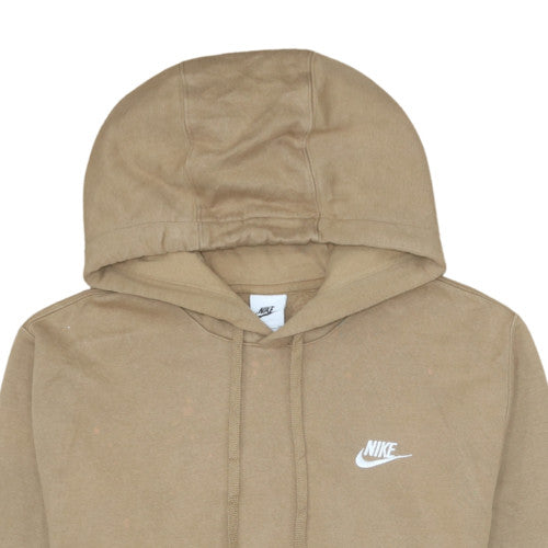 Nike Men's Beige Hoodie Pullover Fleece S Small Logo Sportswear