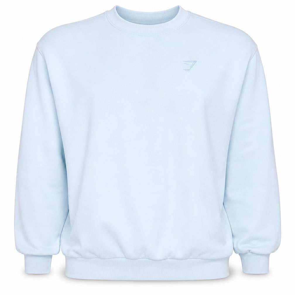 Gymshark Men's White Pullover Sweatshirt Size M Regular Fit