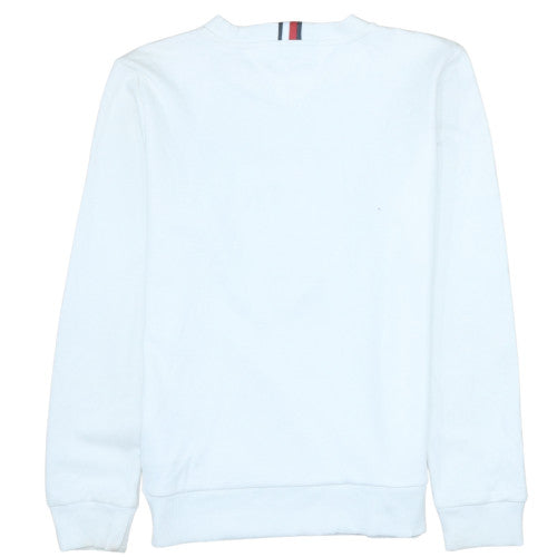 Tommy Hilfiger Boys White Pullover Crew Neck Graphic Sweatshirt Size 164