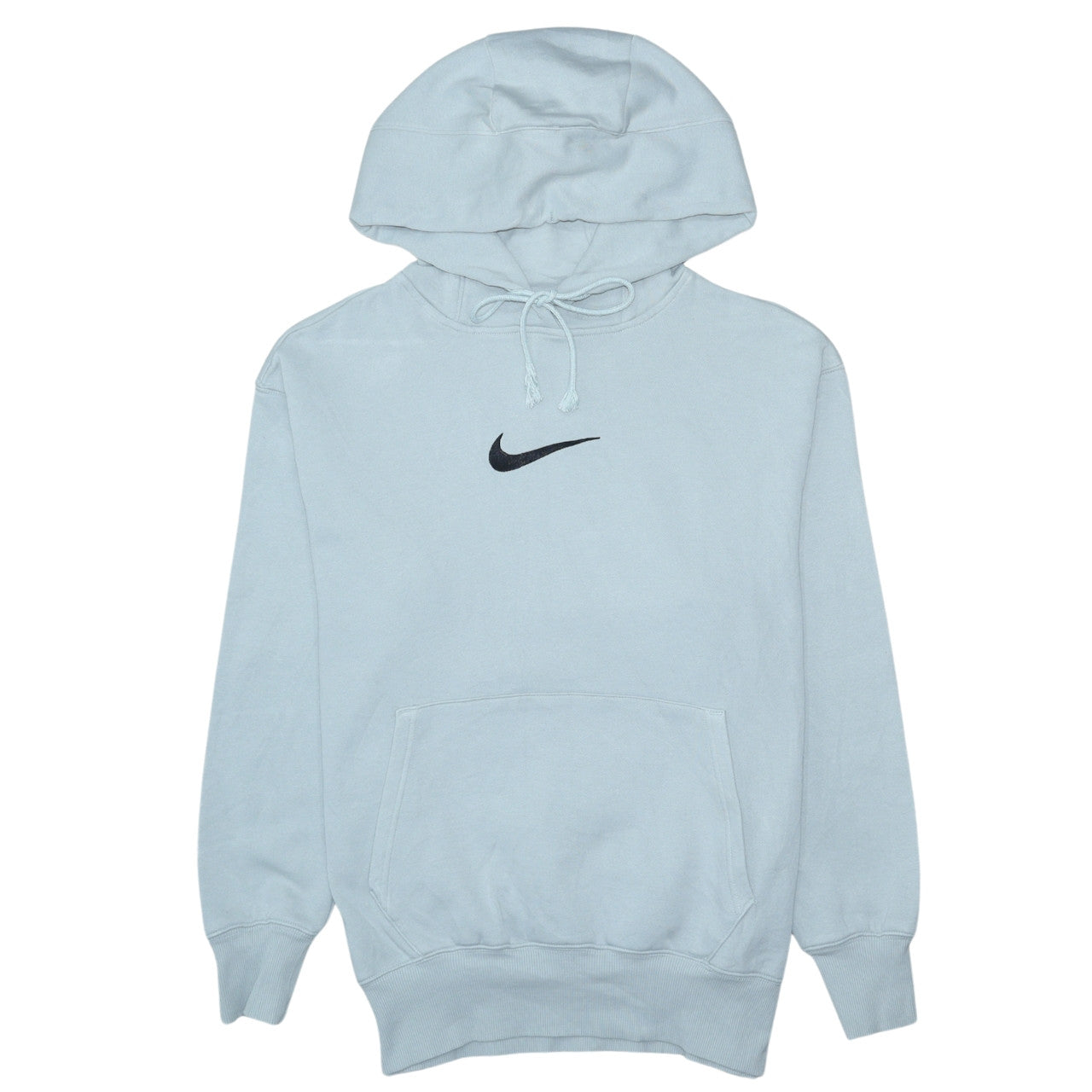 Nike Men's Grey XS Pullover Hoodie with Logo and Drawstring